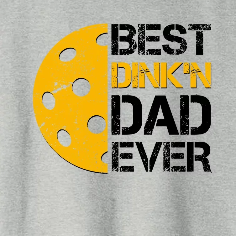 Best Dinkn Dad Ever Pickle Ball Women's Crop Top Tee