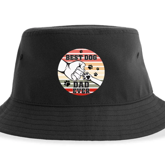 Best Dog Dad Ever Dog Dad Gift Sustainable Bucket Hat