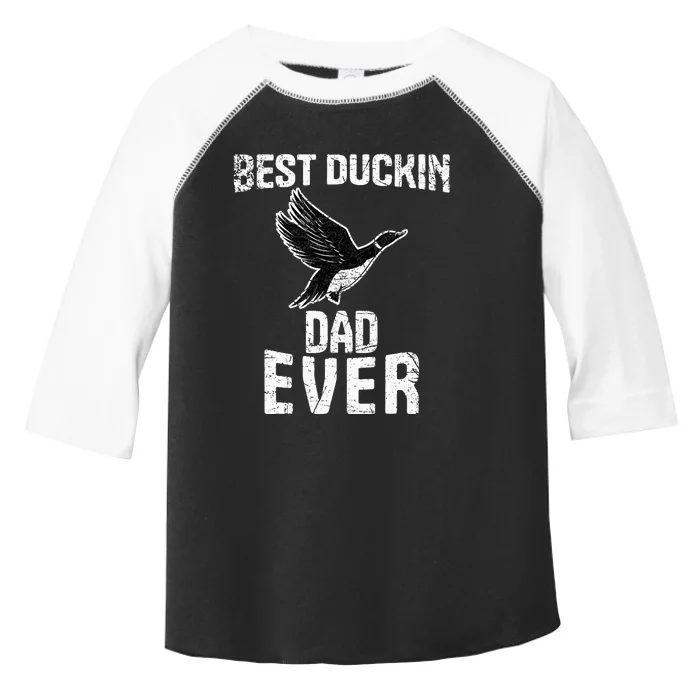 Best Ducking Dad Ever Duck Waterfowl Hunting Funny Toddler Fine Jersey T-Shirt