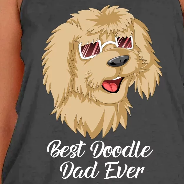 Best Doodle Dad Ever Women's Knotted Racerback Tank