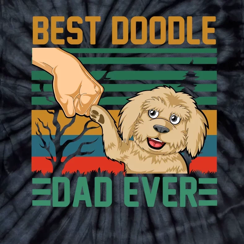 Best Doodle Dad Ever Tie-Dye T-Shirt