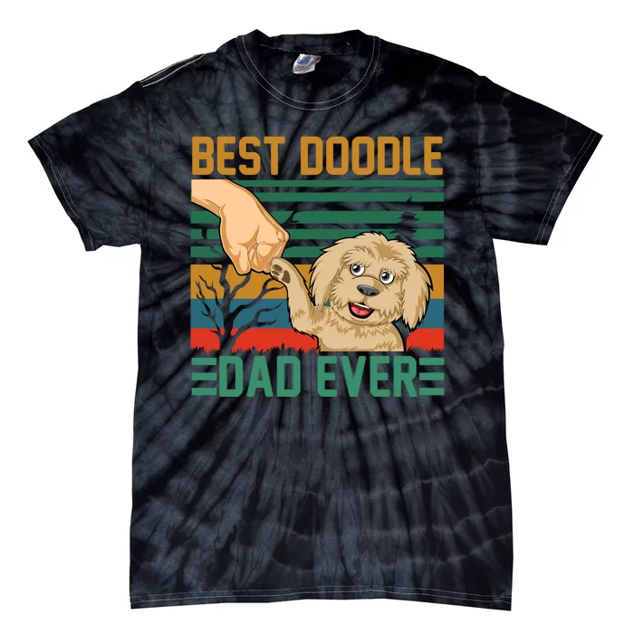 Best Doodle Dad Ever Tie-Dye T-Shirt