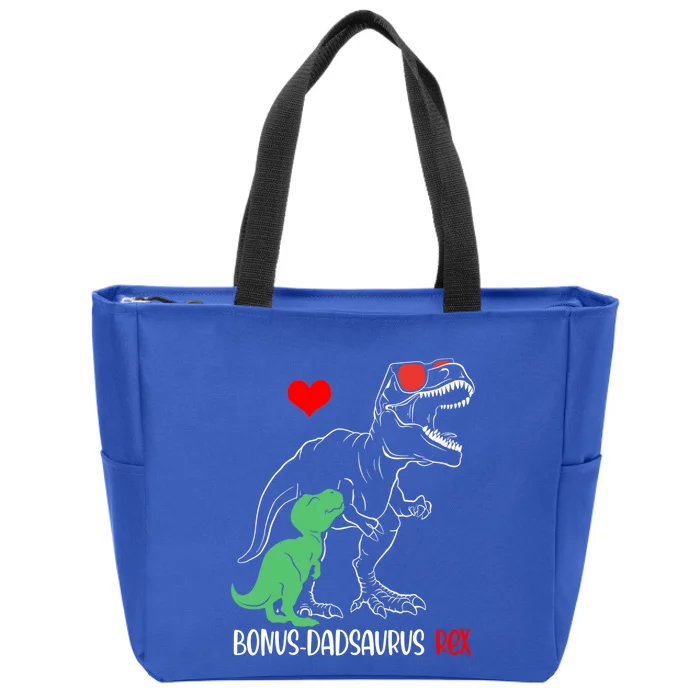 Bonus Dadsaurus Daddy Rex Autism Awareness Proud Dad Cute Gift Zip Tote Bag