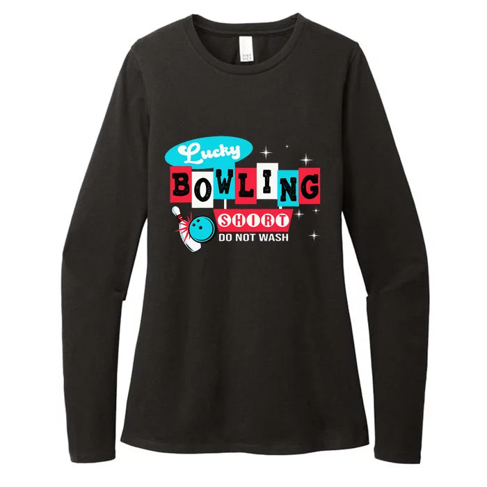 Bowling Design Do Not Wash This Is My Lucky Bowling Womens CVC Long Sleeve Shirt