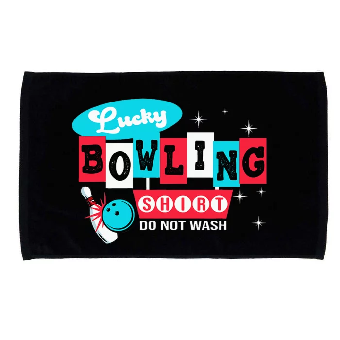 Bowling Design Do Not Wash This Is My Lucky Bowling Microfiber Hand Towel