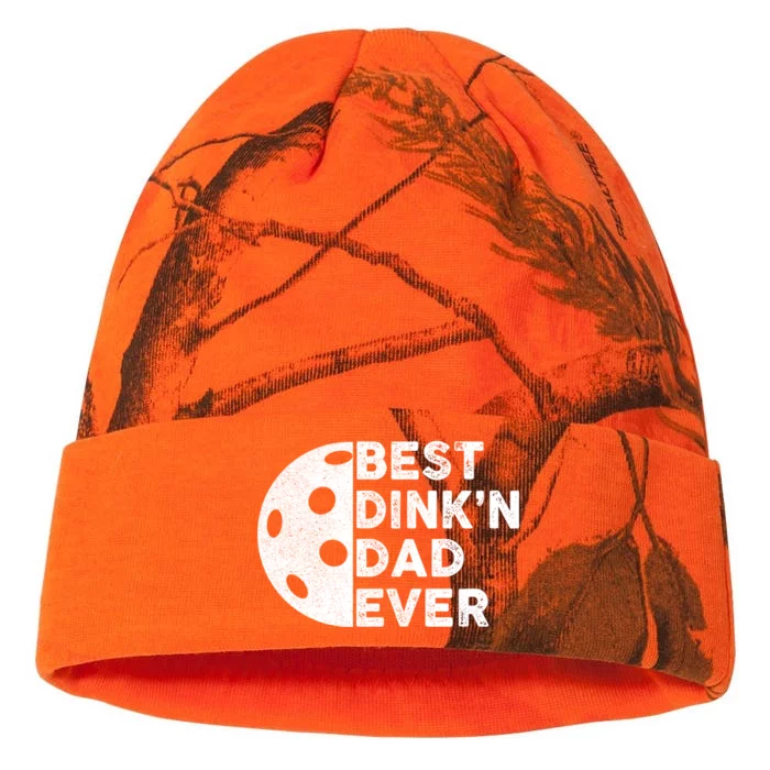 Best DinkN Dad Ever Pickleball Vintage FatherS Day Gift Kati - 12in Camo Beanie