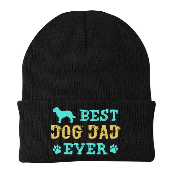 Best Dog Dad Ever Funny Dog Dad Ever Knit Cap Winter Beanie