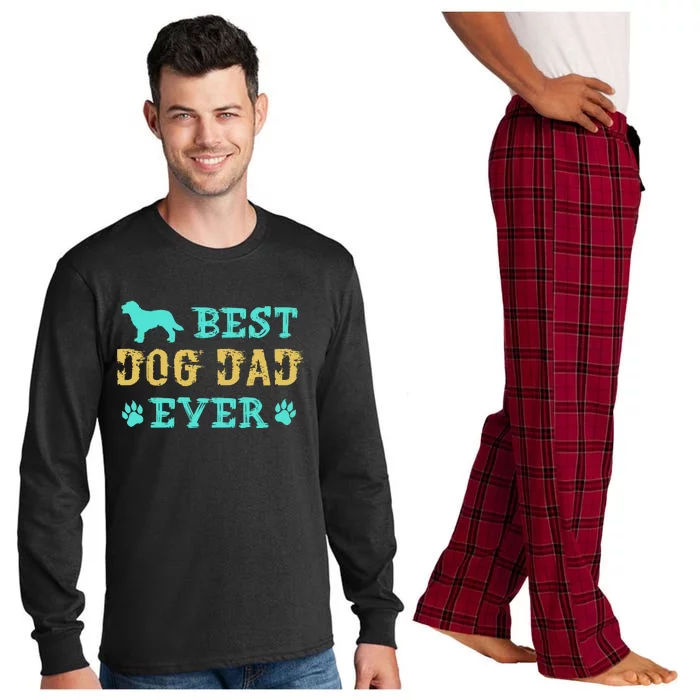 Best Dog Dad Ever Funny Dog Dad Ever Long Sleeve Pajama Set