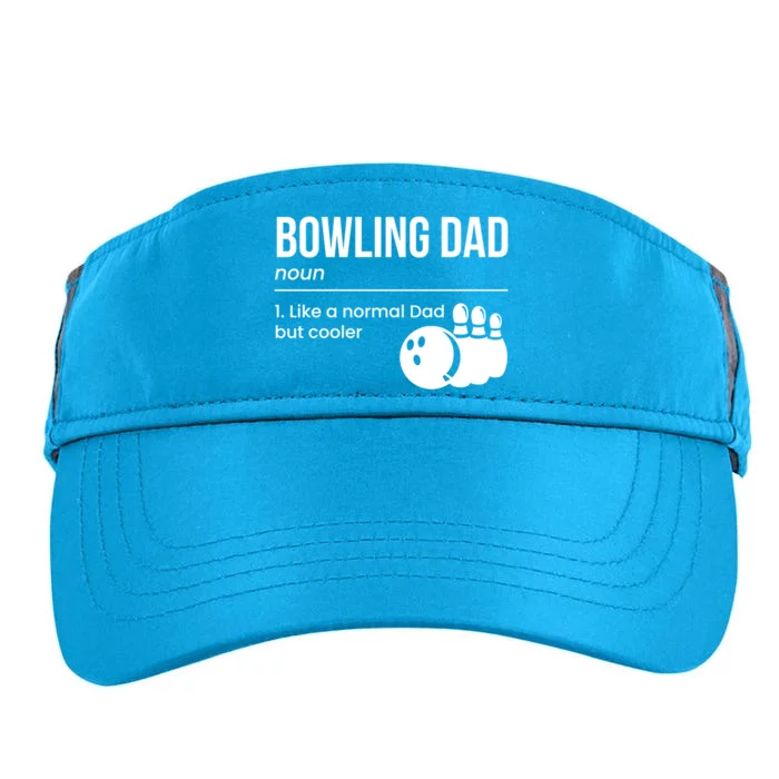 Bowling Dad Definition Gift Adult Drive Performance Visor