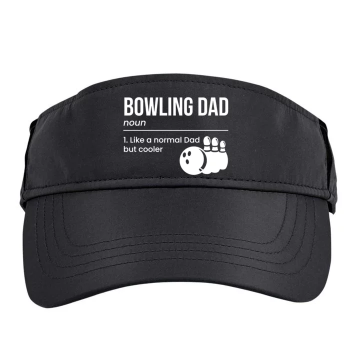 Bowling Dad Definition Gift Adult Drive Performance Visor