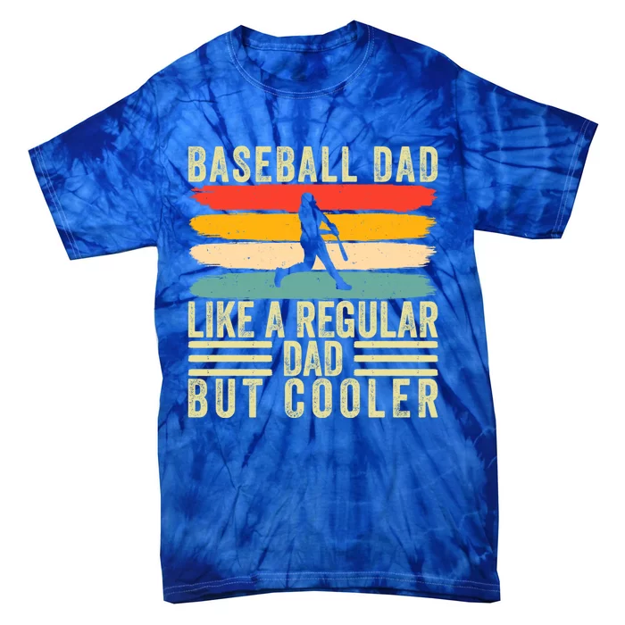 Baseball Dad Design Father Day Baseball Father Gift Tie-Dye T-Shirt