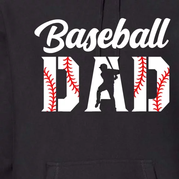 Baseball Dad - Dad Baseball Premium Hoodie