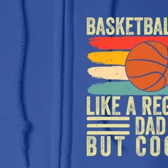 Basketball Dad Design Father Day Basketball Father Cute Gift Full Zip Hoodie