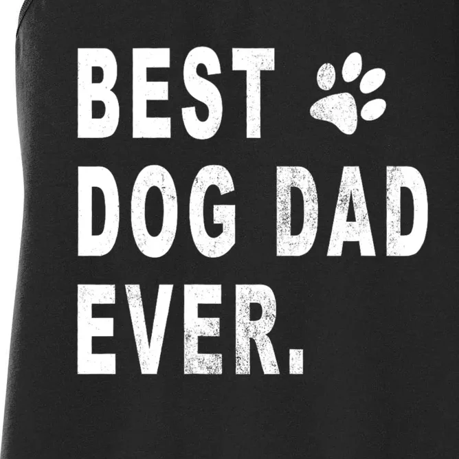 Best Dog Dad Women's Racerback Tank