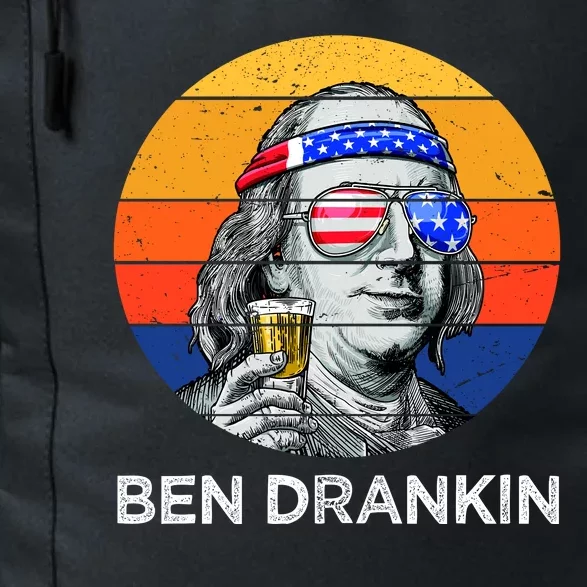 Ben Drankin Drinking Funny 4th Of July USA Merica America Daily Commute Backpack