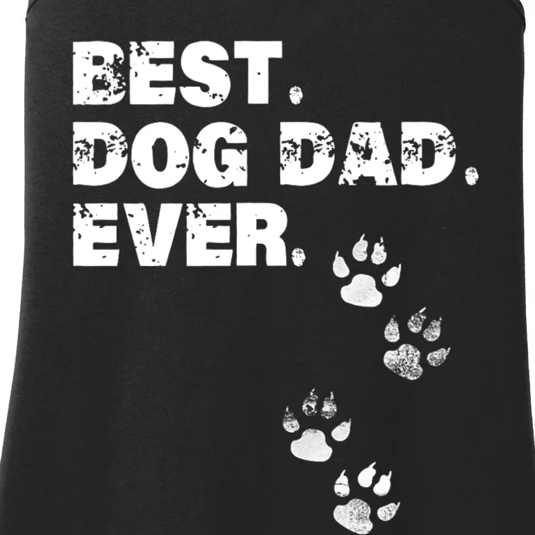 Best Dog Dad Ever Ladies Essential Tank