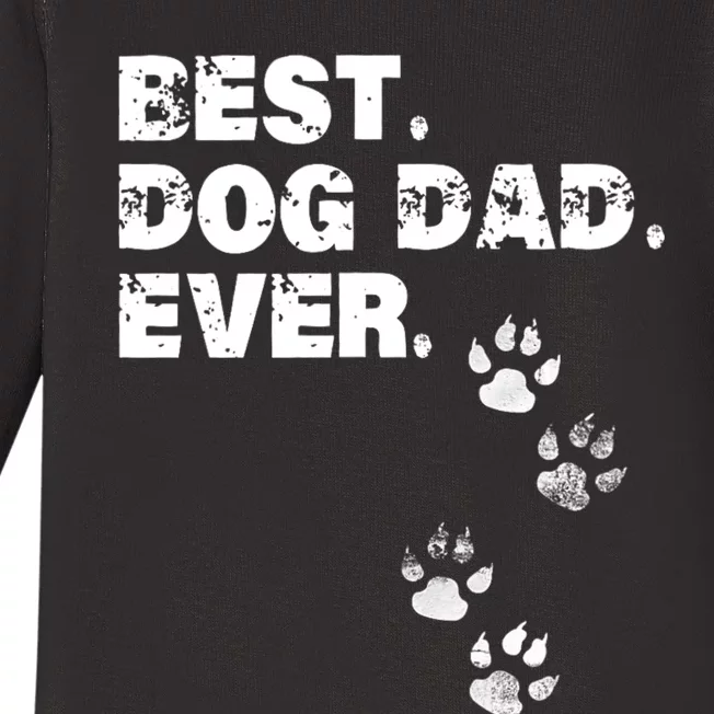 Best Dog Dad Ever Baby Long Sleeve Bodysuit