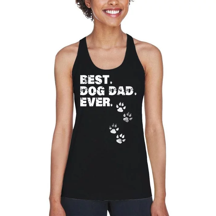 Best Dog Dad Ever Women's Racerback Tank