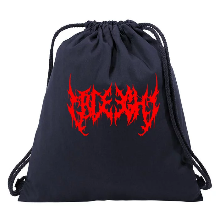 Blegh Deathcore Djent Drawstring Bag