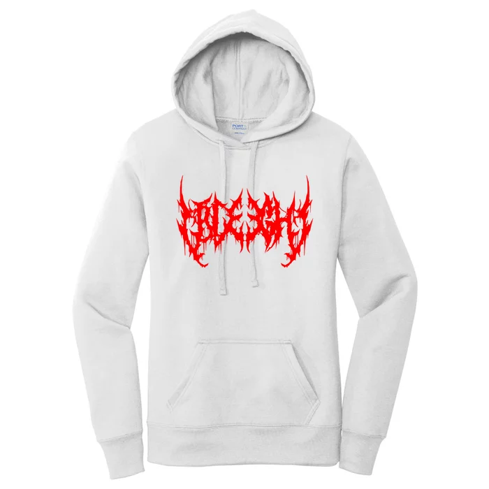 Blegh Deathcore Djent Women's Pullover Hoodie