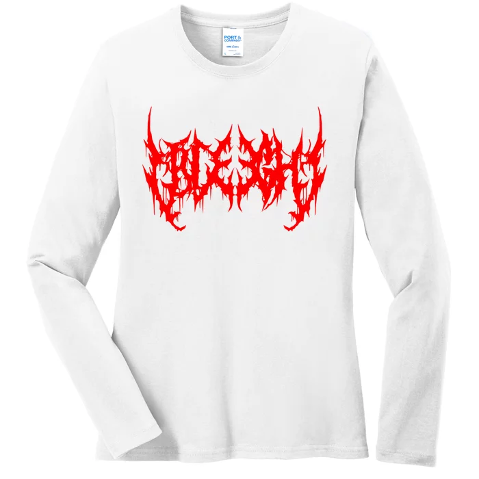 Blegh Deathcore Djent Ladies Long Sleeve Shirt