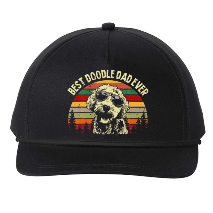 Best Doodle Dad Ever Goldendoodle Dad Snapback Five-Panel Rope Hat