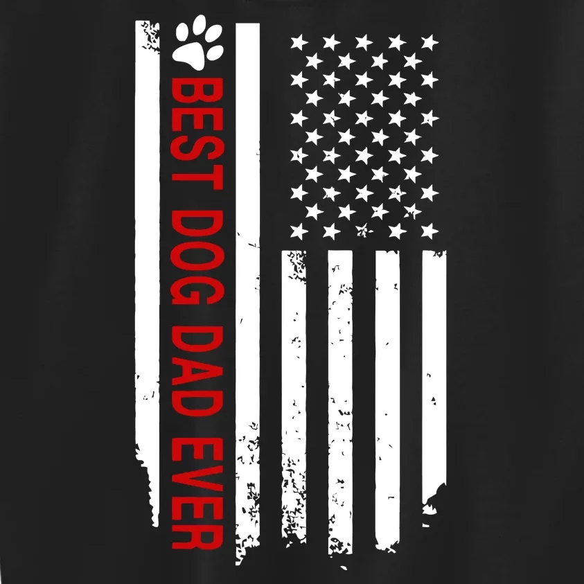 Best Dog Dad Ever American Flag Gift For Best Father Day Gifts Kids Sweatshirt