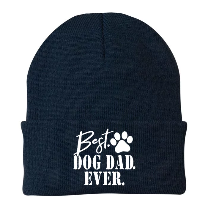 Best Dog Dad Ever Father's Day Gift Knit Cap Winter Beanie