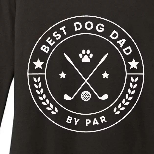 Best Dog Dad By Par For Golfer Funny Womens CVC Long Sleeve Shirt