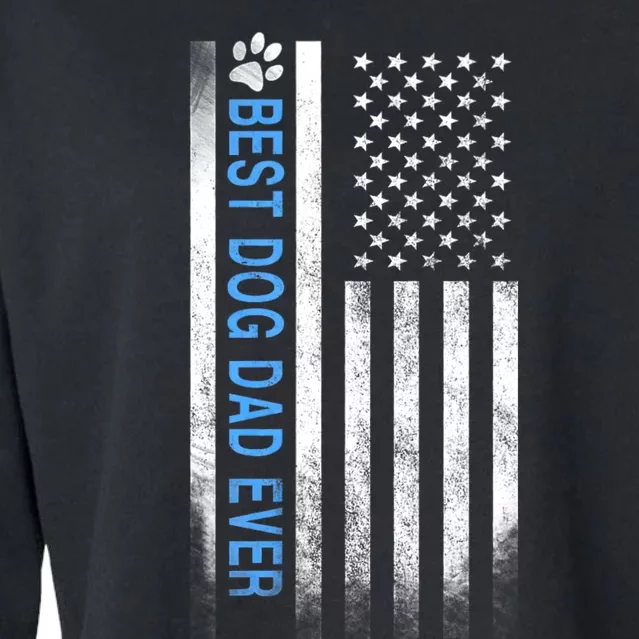 Best Dog Dad Ever Cropped Pullover Crew