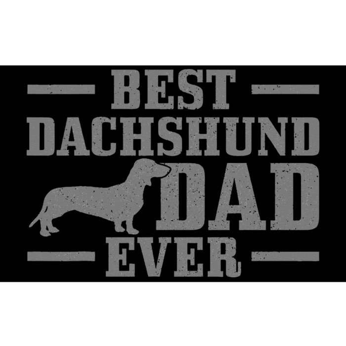 Best Dachshund Dad Ever Funny Dog Owner Vintage Wiener Dog Bumper Sticker