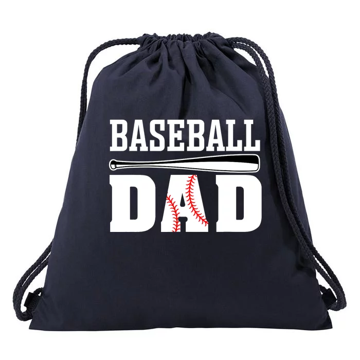 Baseball Dad - Dad Baseball Drawstring Bag