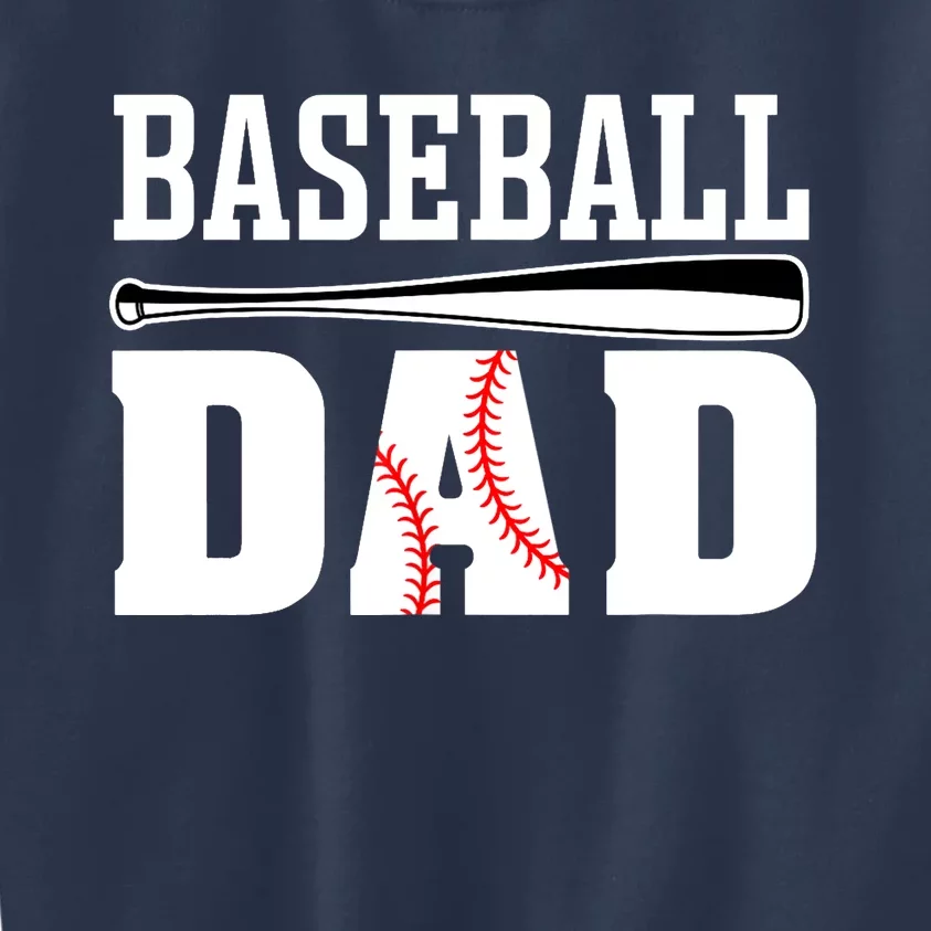 Baseball Dad - Dad Baseball Kids Sweatshirt