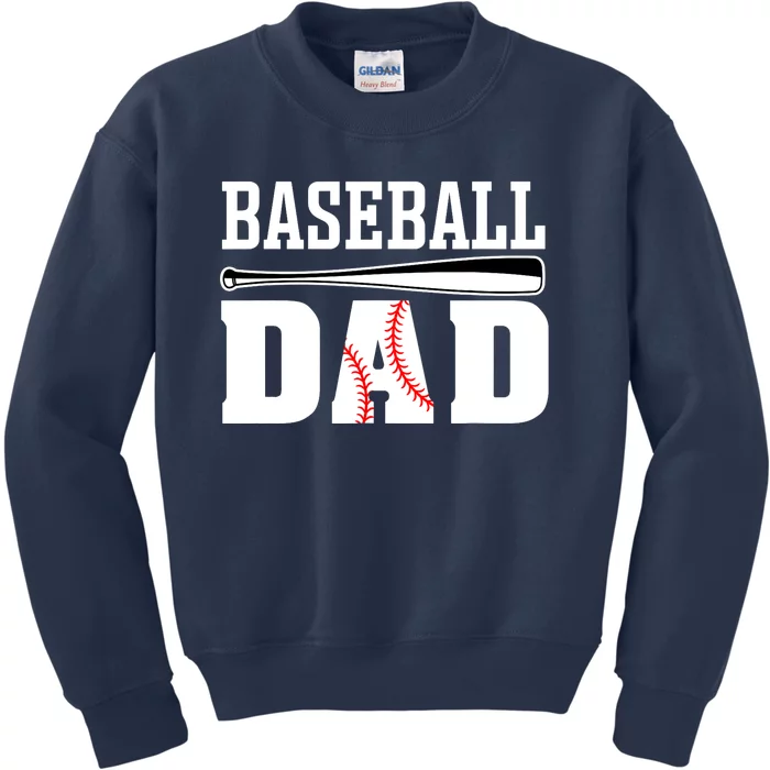 Baseball Dad - Dad Baseball Kids Sweatshirt