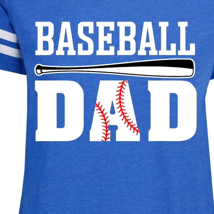 Baseball Dad - Dad Baseball Enza Ladies Jersey Football T-Shirt