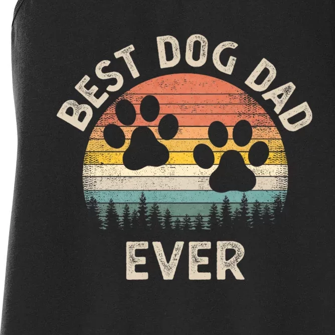 Best Dog Dad Ever Women's Racerback Tank