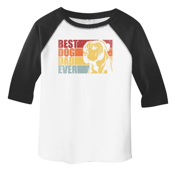 Best Dog Dad Ever Funny Vintage Dog Dad For Cats Lover Gift Toddler Fine Jersey T-Shirt