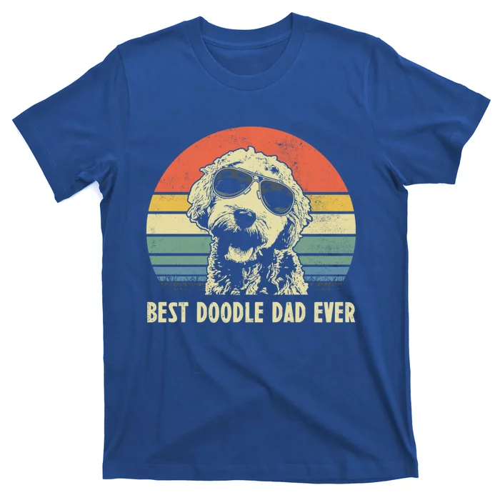 Best Doodle Dad Ever Funny Goldendoodle Dad Vintage Funny Gift Cool Gift T-Shirt