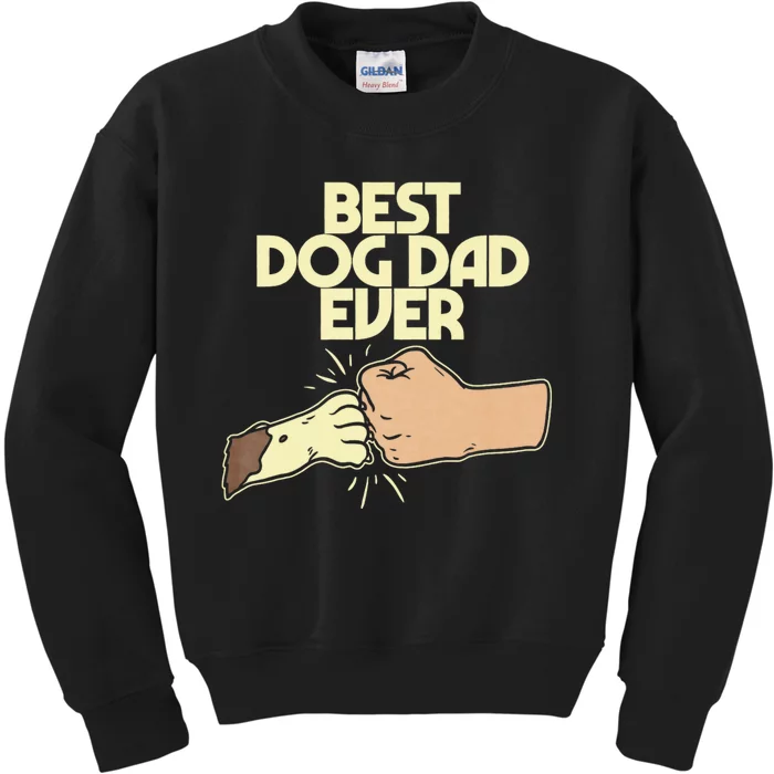 Best Dog Dad Ever Kids Sweatshirt