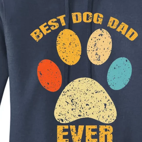 Best Dog Dad Cool Fathers Day Women's Pullover Hoodie