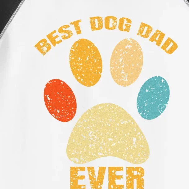 Best Dog Dad Cool Fathers Day Toddler Fine Jersey T-Shirt