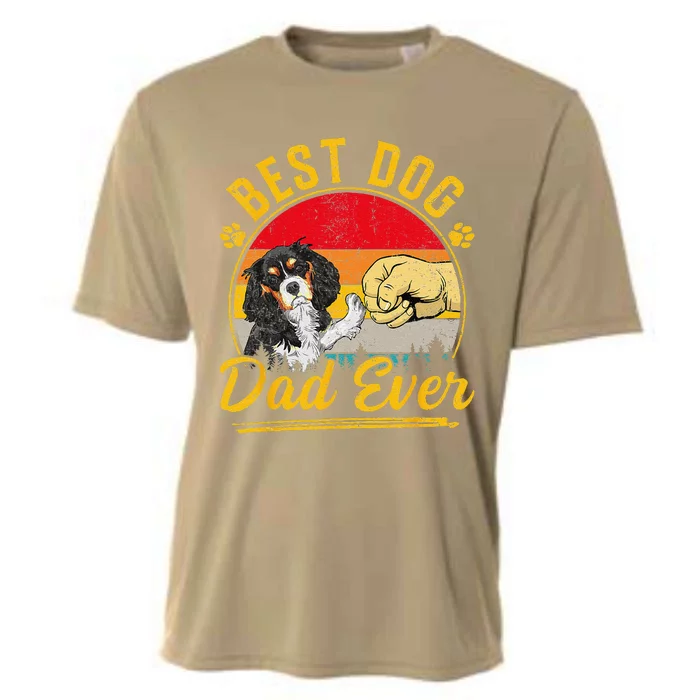 Best Dog Dad Ever Cavalier King Charles Spaniel Fathers Day Cooling Performance Crew T-Shirt