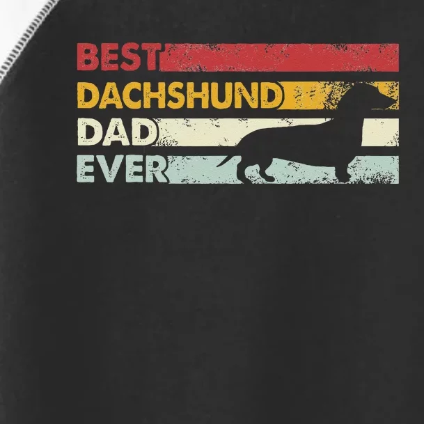 Best Dog Dad Ever Father Wiener Sausage Dog Dachshund Toddler Fine Jersey T-Shirt