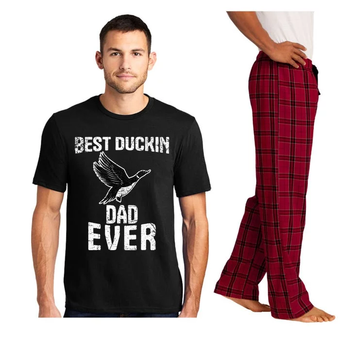 Best Ducking Dad Ever Duck Waterfowl Hunting Funny Pajama Set