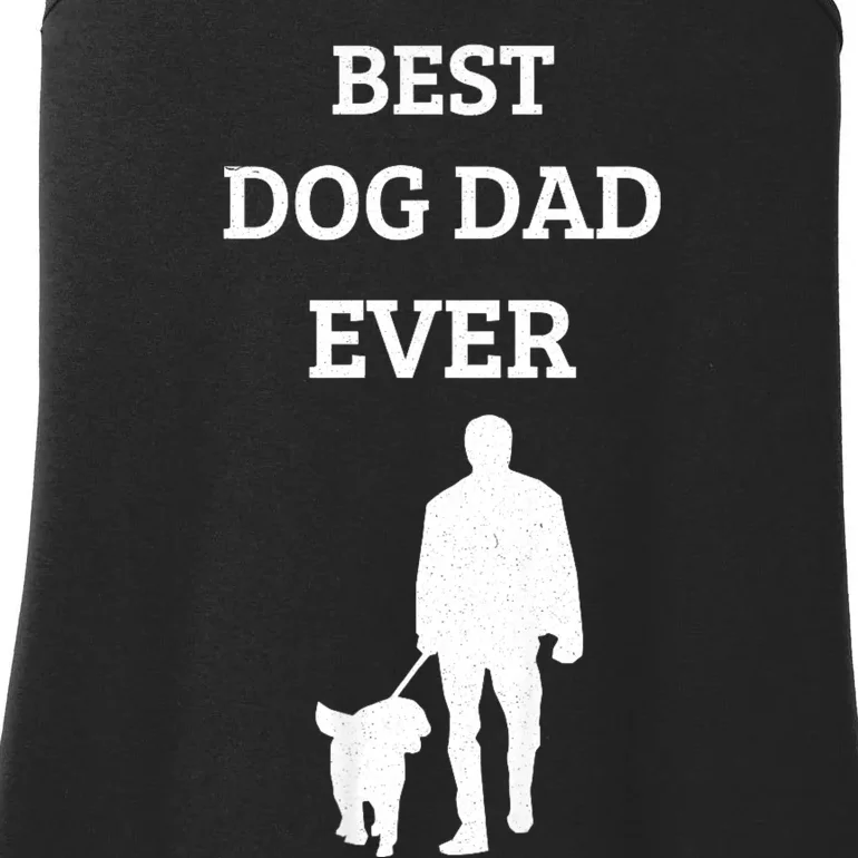 Best Dog Dad Ever Ladies Essential Tank