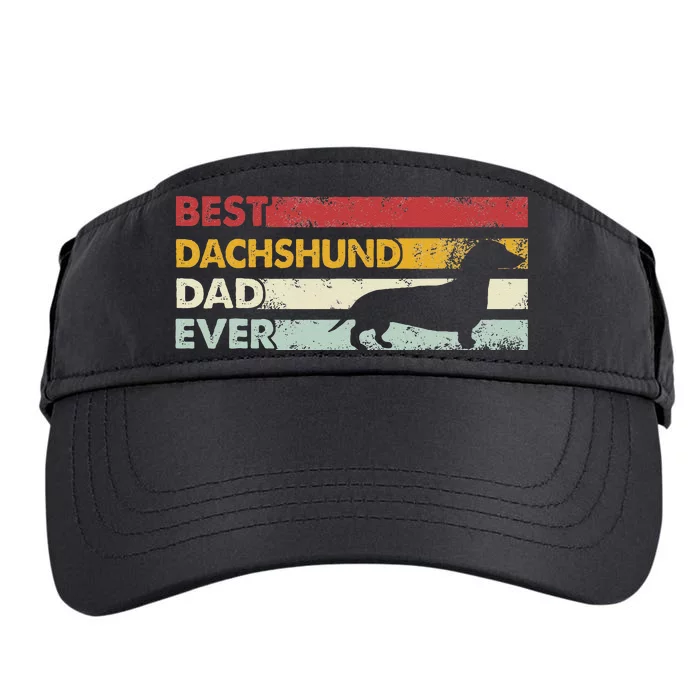 Best Dog Dad Ever Father Wiener Sausage Dog Dachshund Adult Drive Performance Visor