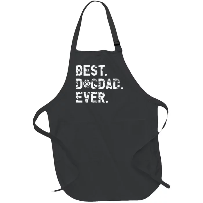 Best Dog Dad Ever Funny Fathers Day for Dog lover Dad Full-Length Apron With Pocket