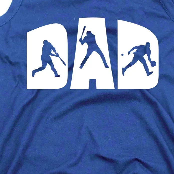 Baseball Dad Daddy Father Softball Baseball Player Fun Gift Tank Top