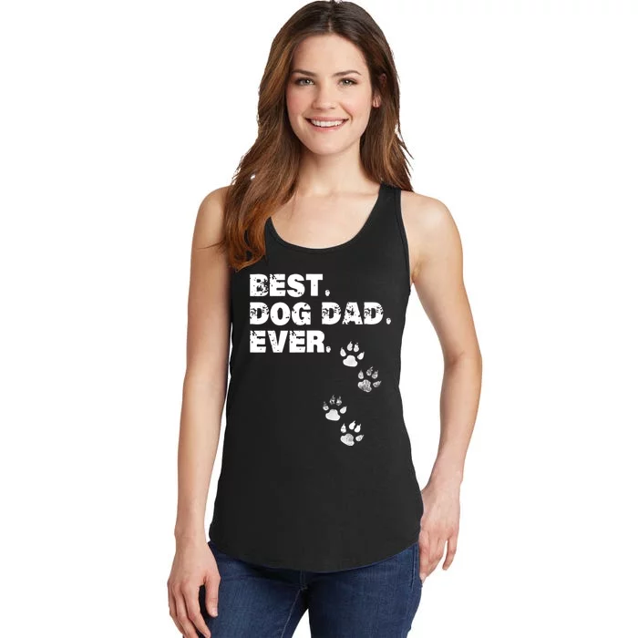 Best Dog Dad Ever Ladies Essential Tank