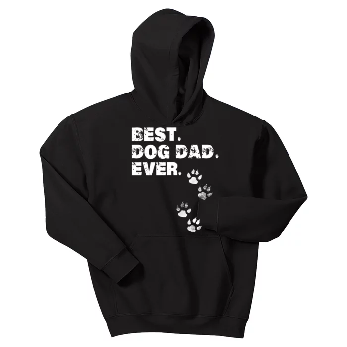 Best Dog Dad Ever Kids Hoodie